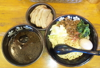 「7月8月の限定 黒胡麻坦坦つけめん+チャーシュー+味玉」@ラーメン 大山家の写真