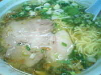 「塩ラーメン+九条ネギ（￥650+￥100）」@支那そば一麺 豊里店の写真