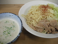 「鶏塩ポタージュつけ麺 大盛」@うぜんの写真