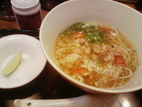 「ベーコンとズッキーニの洋風コンソメらぁ麺」@とんこつらぁ麺 CHABUTON 目黒店の写真