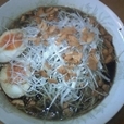ブラック醤油らーめん大盛890円+味玉（無料）+ネギ増量100円