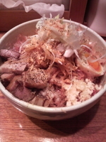 「深夜の汁なし（中盛）」@らーめん 破顔の写真