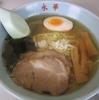 「ミニラーメン450円+焼き餃子3個270円+半ライス110円+お」@永華 栃木店の写真