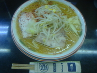 「味噌ラーメン+ニンニク+トウガラシ」@らぁめん 元気の源の写真