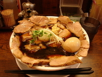 「肉そば半熟味玉入り（大）+肉増し」@New Old Style 肉そばけいすけの写真