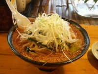 「辛味噌ラーメン大盛り（平日夜限定）」@自然派ラーメン 花の季の写真