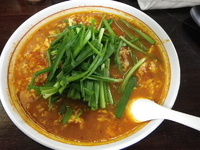 「タンタンメン（めちゃ辛）+ニラ」@浜ドラゴンの写真