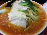 「辛いラーメン（入門クラス）コッテリ・麺:固め700円+チャーシュ」@ラーメンショップ幸手 金田亭の写真