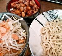 「どてちんつけ麺+チャーシュー麦飯（680円+250円）」@どてちんIIの写真