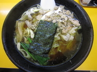 「特製十八番+半餃子（850円+250円）」@手もみらーめん 十八番の写真