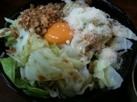 「汁なし 小 粉チーズ」@ラーメン二郎 めじろ台法政大学前店の写真