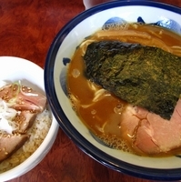 「ラーメン（昼）小600円+豚飯200円分」@つけ麺 目黒屋の写真