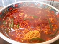 「辛麺（25倍）中華麺」@辛麺屋 甲府店の写真