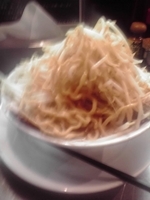 「らーめん600円 チャーシュ-120円 野菜まし にんにく」@らーめん大 大久保店の写真