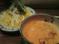 「トマトの冷やしつけ麺  ※期間・数量限定」@麺屋 利休の写真