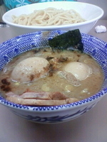 「つけ麺+大盛り+味玉2つ+小チャーシュー」@庵悟の写真