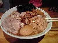 「ら～めん+味染卵 700円+100円」@ら〜めん台風。の写真