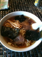 「喜多方ラーメン醤油￥500」@カラオケ風家の写真