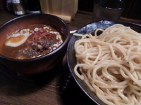「カレーつけ麺大盛り」@つけ麺処 つぼや 天六店の写真