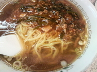 「スタミナラーメン+餃子」@娘々 北浦和店の写真