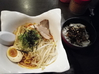 「ピビン麺+Bセット」@元祖熊本黒拉麺 清正 ヨドバシ横浜店の写真