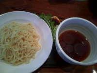 「めっっちゃカツオの冷やしつけ麺（太麺） +100円替え玉（細麺）」@富志夢の写真