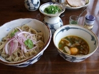 「カレーニンタマつけ麺」@拉麺酒房 熊人の写真