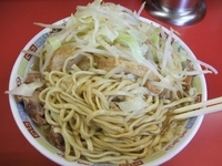 「大ラーメン豚入り+ニンニク」@ラーメン二郎 ひばりヶ丘駅前店の写真