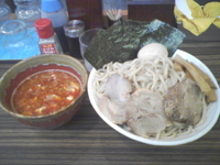 「火山特つけめん、特盛」@縄麺 男山の写真