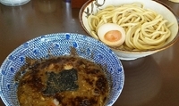 「つけめん（麺少なめ）+少なめサービス?半味玉」@次念序の写真