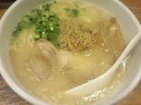 「白鶏らーめん680円」@鶏の穴の写真