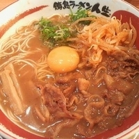 「ラーメン肉盛り（カタ麺） ￥780」@徳島ラーメン 人生の写真