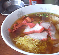 「チャーシューワンタンメン大盛り（820円）」@新楽の写真