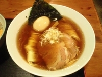 「味玉そば+若鶏かつ丼」@麺や食堂 本店の写真