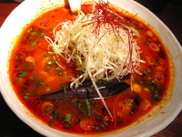 「【期間限定・平日限定20食】 ピリ辛トマト味噌￥980」@手打ちラーメン創房 舌笑家の写真