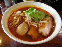 「「RED+味玉（￥850+100）」」@らーめん HAGGYの写真