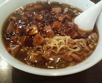 「麻婆ラーメンと半チャーハン」@中華料理 谷記 1号店の写真