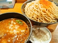 「辛チーズつけ麺（男盛）+半チャーシュー+味玉」@つけ麺 R&Bの写真