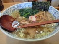 「函館塩ラーメン+半チャーハン(650円+350円)」@函館らーめん あじ汐の写真