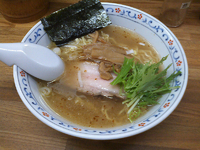 「塩らーめんとミニ高菜丼のセット（750円）」@無添加らーめん舗 星の写真