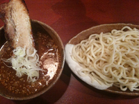 「特製辛味つけそば」@めん創 桜花の写真