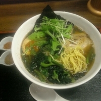 「煮干しラーメン+ほうれん草」@丸直の写真
