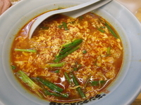 「ニラ入りタンタンメン大辛+ニンニクダブル」@ニュータンタンメン本舗イソゲン 白楽店の写真