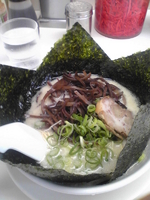 「海苔きくらげラーメン￥700」@博多天神 新橋1号店の写真