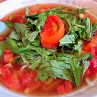 「トマト菜ラーメン」@純手打ちラーメン 大塚やの写真