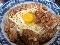 「牛すじラーメン（ぶっかけ、冷）（800円）+つまみ牛すじ（300」@らーめんしょっぷ中吉 綾瀬店の写真