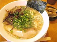 「明太子セット880円120円ハリガネ」@博多長浜ラーメン フクフクの写真