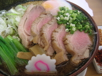 「8月限定 合鴨とんこつラーメン（1050円）」@MENYA 食い味の道有楽の写真