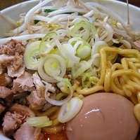 「あえめん+味玉 700円」@味噌麺処 花道庵の写真