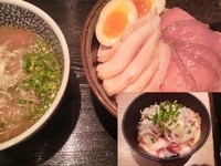 「特製濃厚魚介つけ麺+ミックスチャー+フレッシュトマトのバルサミコ」@麺屋 一燈の写真